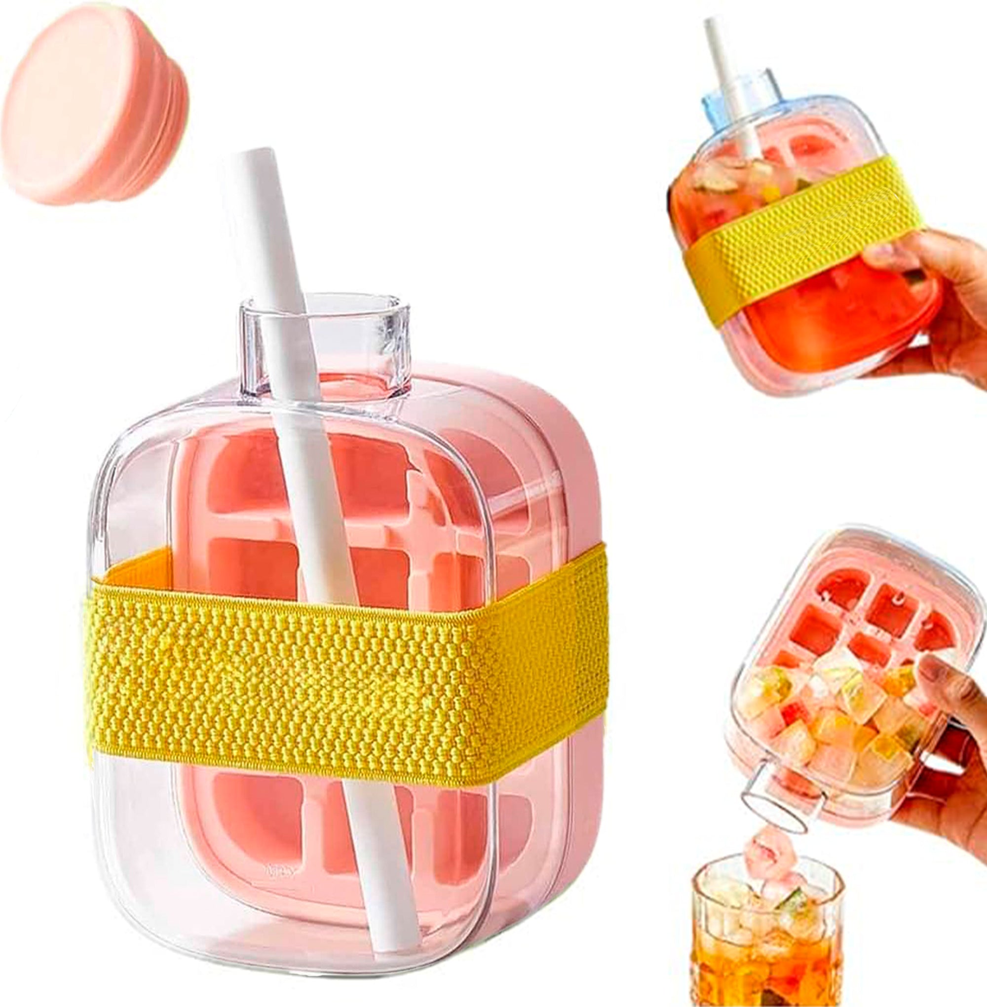 Water Bottle with an Ice Cube