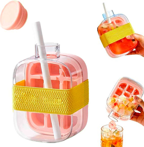 Water Bottle with an Ice Cube